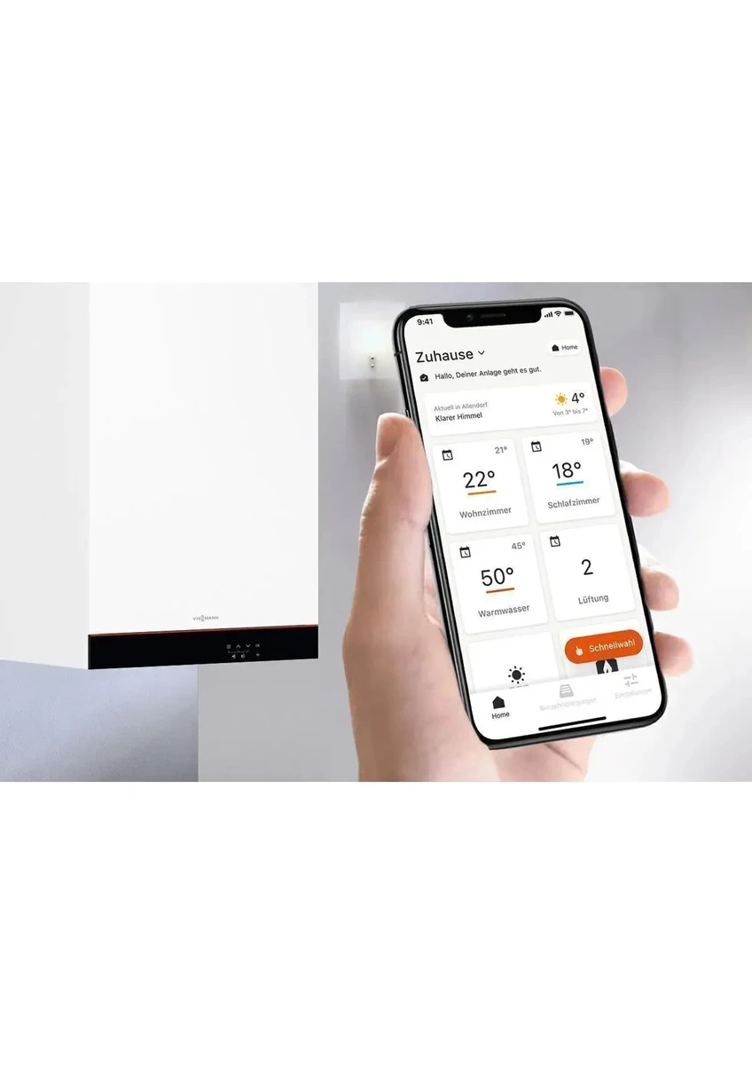 Viessmann Vitodens Connect 19KW Tam Yoğuşmalı Kombi Entegre Wifi Arayüzü görsel 3